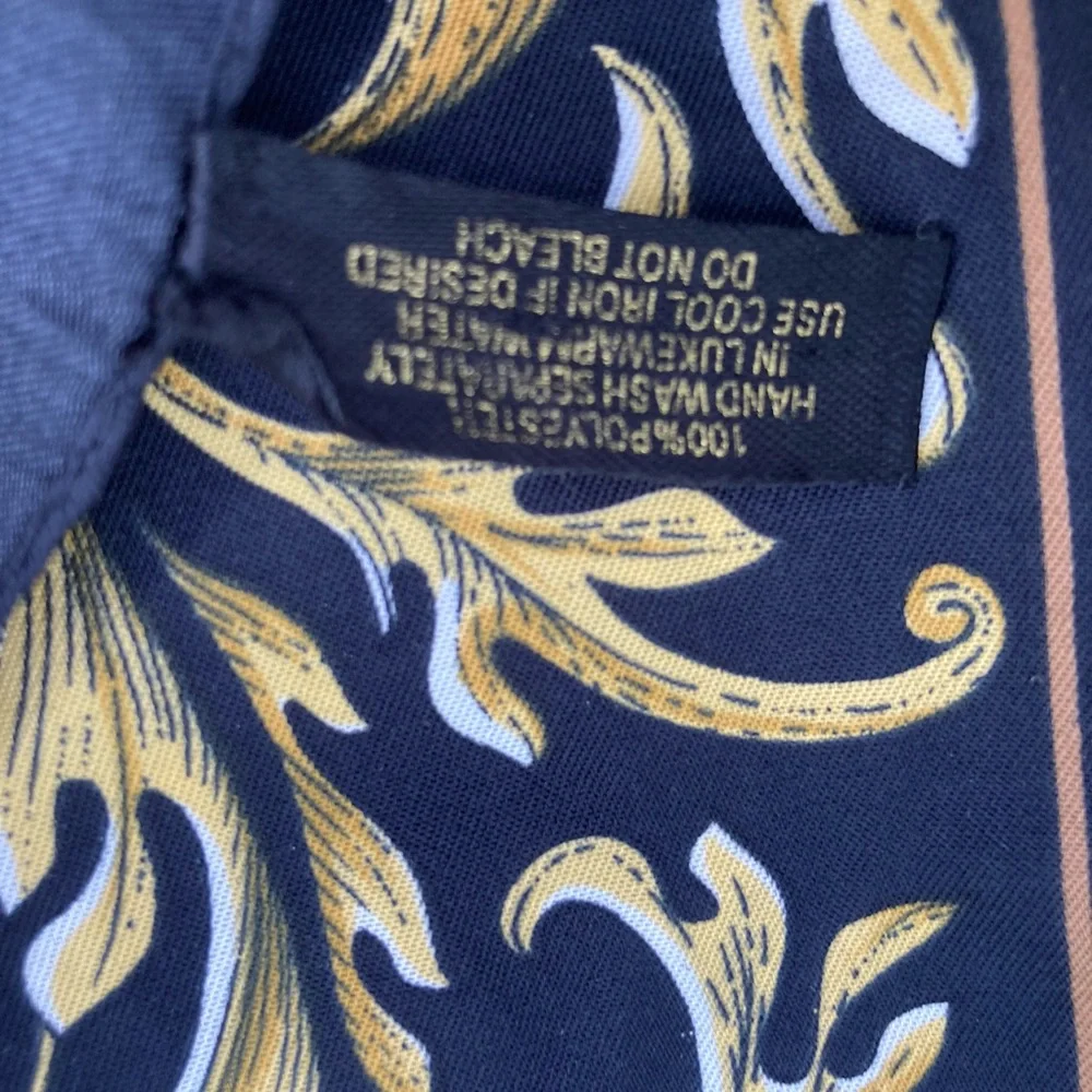 Gold, black and brown scarf